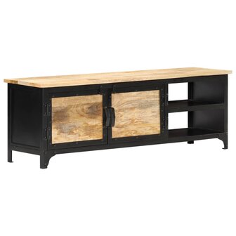 Tv-meubel 120x30x40 cm massief mangohout 9