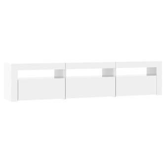 Tv-meubel met LED-verlichting 180x35x40 cm hoogglans wit 7