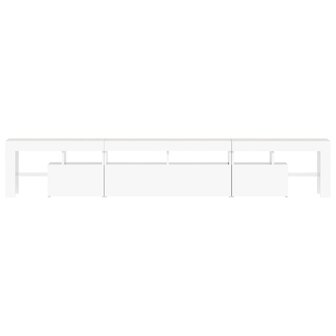 Tv-meubel met LED-verlichting 230x36,5x40 cm wit 7