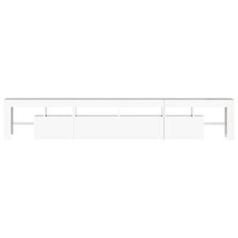 Tv-meubel met LED-verlichting 230x36,5x40 cm hoogglans wit 9