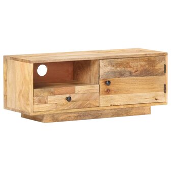 Tv-meubel 90x30x35 cm massief mangohout 9