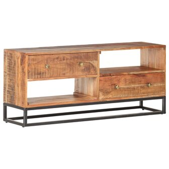 Tv-meubel 120x30x50 cm ruw acaciahout 9