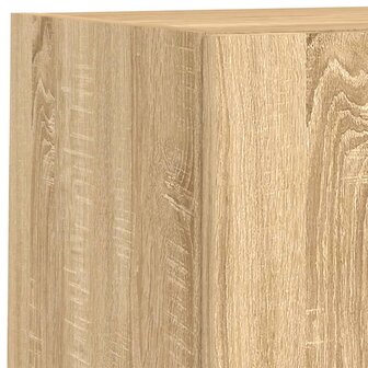 6-delige Tv-wandmeubelset met LED bewerkt hout sonoma eiken 11