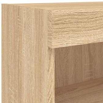 5-delige Tv-wandmeubelset met LED bewerkt hout sonoma eiken 12