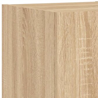 6-delige Tv-wandmeubelset met LED bewerkt hout sonoma eiken 10