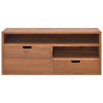 Tv-meubel 90x30x40 cm massief teakhout 2