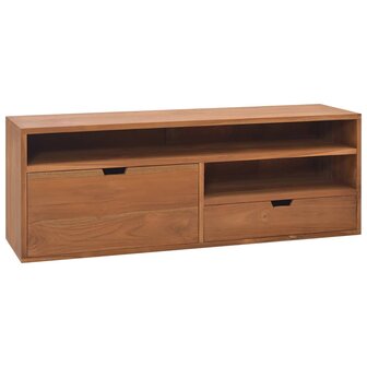 Tv-meubel 110x30x40 cm massief teakhout 1