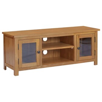 Tv-meubel 110x35x44 cm massief eikenhout 1