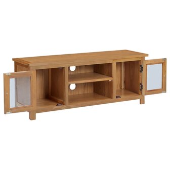 Tv-meubel 110x35x44 cm massief eikenhout 2