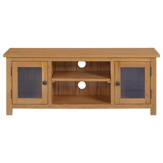 Tv-meubel 110x35x44 cm massief eikenhout 3