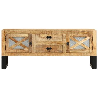 Tv-meubel 110x30x45 cm ruw mangohout 2