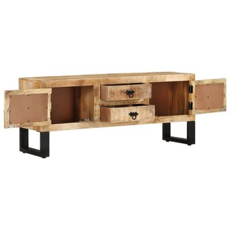 Tv-meubel 110x30x45 cm ruw mangohout 4