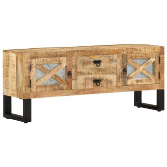 Tv-meubel 110x30x45 cm ruw mangohout 12