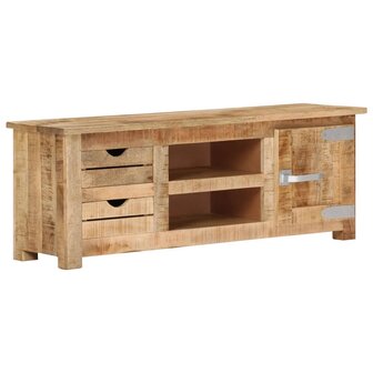 Tv-meubel 110x30x40 cm ruw mangohout 1