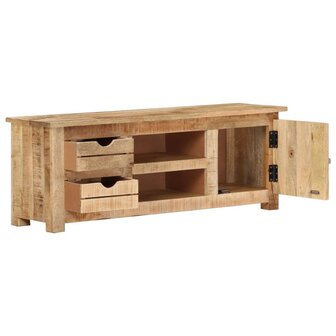 Tv-meubel 110x30x40 cm ruw mangohout 2