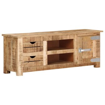 Tv-meubel 110x30x40 cm ruw mangohout 10