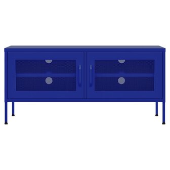 Tv-meubel 105x35x50 cm staal marineblauw 3