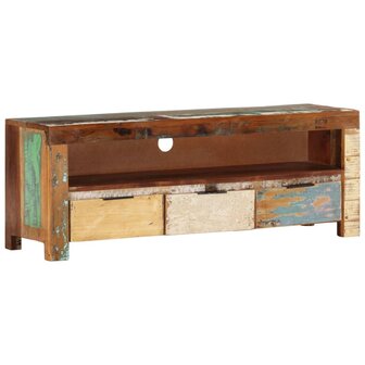 Tv-meubel 110x30x40 cm massief gerecycled hout 11