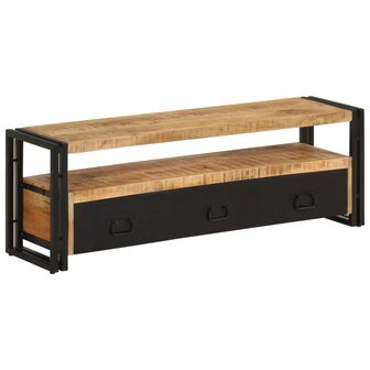 Tv-meubel 120x30x40 cm massief mangohout 9