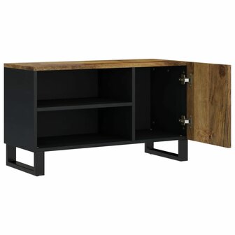 Tv-meubel 80x33x46 cm massief mangohout en bewerkt hout 4