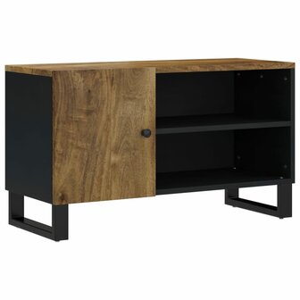 Tv-meubel 80x33x46 cm massief mangohout en bewerkt hout 12