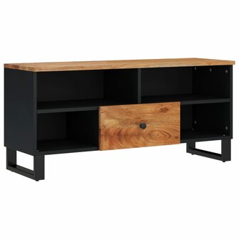 Tv-meubel 100x33x46 cm massief acaciahout en bewerkt hout 9