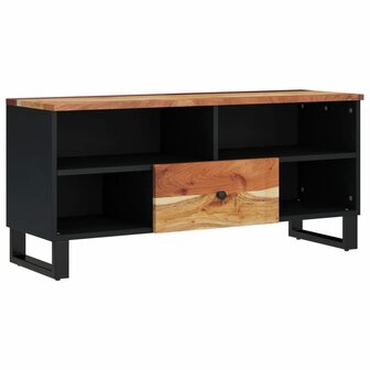 Tv-meubel 100x33x46 cm massief acaciahout en bewerkt hout 11