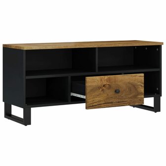 Tv-meubel 100x33x46 cm massief mangohout en bewerkt hout 3