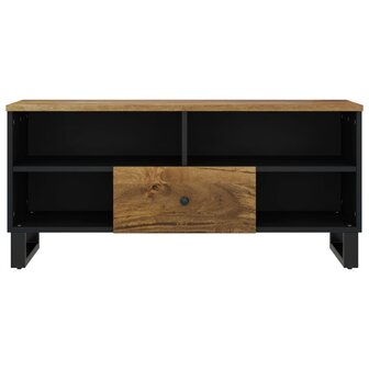 Tv-meubel 100x33x46 cm massief mangohout en bewerkt hout 4