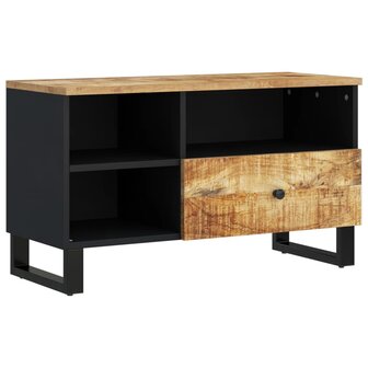 Tv-meubel 80x33x46 cm massief mangohout en bewerkt hout 9