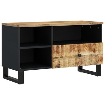 Tv-meubel 80x33x46 cm massief mangohout en bewerkt hout 11