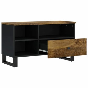 Tv-meubel 80x33x46 cm massief mangohout en bewerkt hout 3