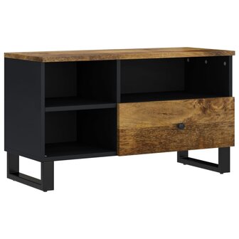 Tv-meubel 80x33x46 cm massief mangohout en bewerkt hout 9