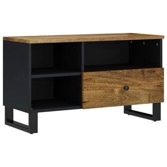 Tv-meubel 80x33x46 cm massief mangohout en bewerkt hout 12