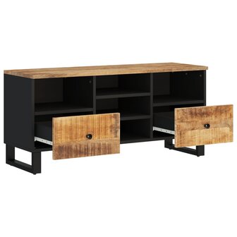 Tv-meubel 100x33x46 cm massief mangohout en bewerkt hout 3