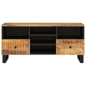 Tv-meubel 100x33x46 cm massief mangohout en bewerkt hout 4