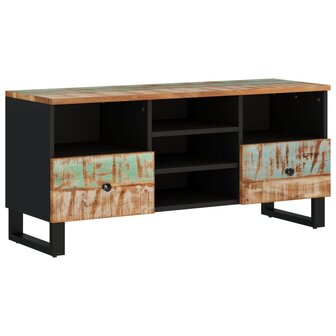 Tv-meubel 100x33x46 cm massief hout gerecycled en bewerkt hout 2