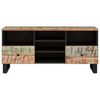 Tv-meubel 100x33x46 cm massief hout gerecycled en bewerkt hout 4