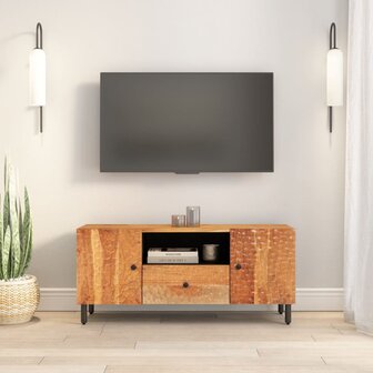 Tv-meubel 105x33x46 cm massief acaciahout 3