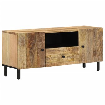 Tv-meubel 105x33x46cm massief mangohout 1