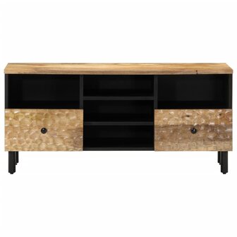 Tv-meubel 100x33x46 cm massief mangohout 3