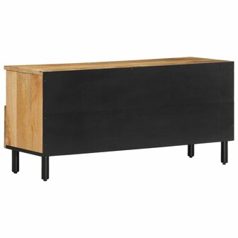 Tv-meubel 100x33x46 cm massief mangohout 5