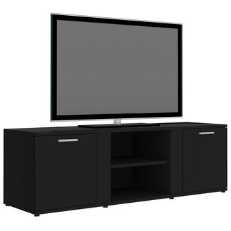 Tv-meubel 120x34x37 cm bewerkt hout zwart 3