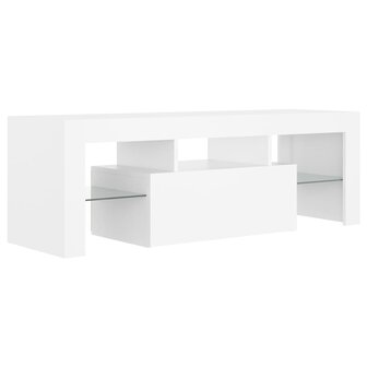 Tv-meubel met LED-verlichting 120x35x40 cm wit 3