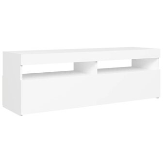 Tv-meubel met LED-verlichting 120x35x40 cm wit 7