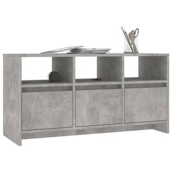 Tv-meubel 102x37,5x52,5 cm bewerkt hout betongrijs 4