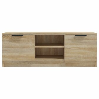 Tv-meubel 102x35x36,5 cm bewerkt hout sonoma eikenkleurig 3