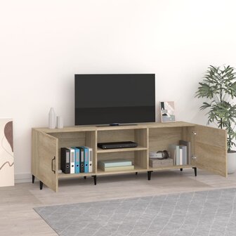 Tv-meubel 150x30x50 cm bewerkt hout sonoma eikenkleurig 3