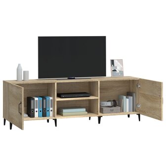 Tv-meubel 150x30x50 cm bewerkt hout sonoma eikenkleurig 5