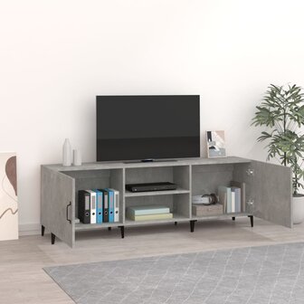 Tv-meubel 150x30x50 cm bewerkt hout betongrijs 3